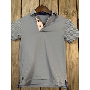 Greyson Kids Striped Polo Shirt Boys Medium 6/7 – Wolf Logo